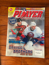 Player Magazine with NHL cards inside 