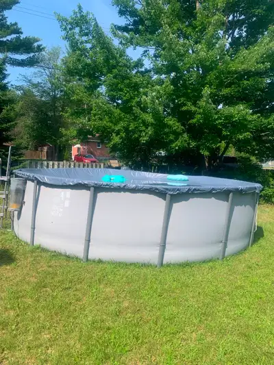 Pool  - comes with pump, cover and pool ladder . All accessories, View more