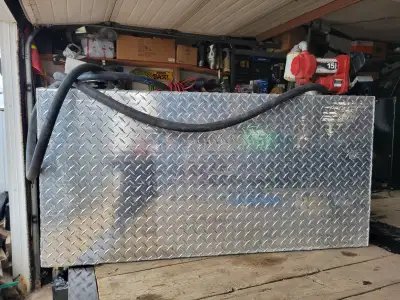 Good condition, for diesel, less than 2 years old. Transfer tank with Fill Rite pump and nozzle. 100...