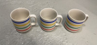 Set of 3 coffee mugs