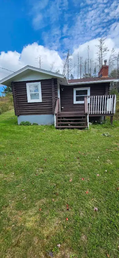 Cozy little log home ,tucked off the dunmore road , main floor 20x24 , living room ,bath ,and bed ro...