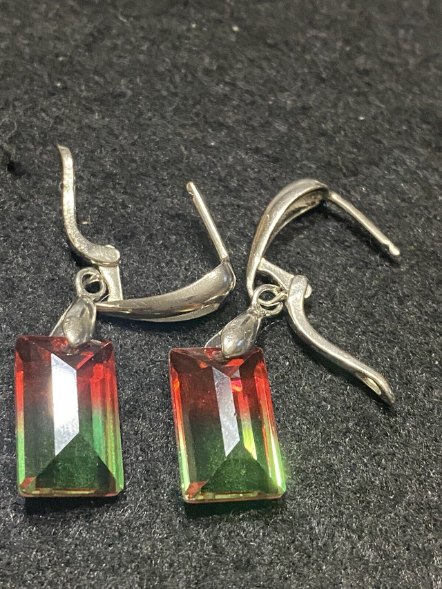 RemoveInsecurities!NaturalWatermelonTourmalineClaspEarrings❤️ in Arts & Collectibles in City of Toronto - Image 4