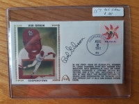 Deceased Bob Gibson Autographed Aug 2, 1981 First Day Cover auto