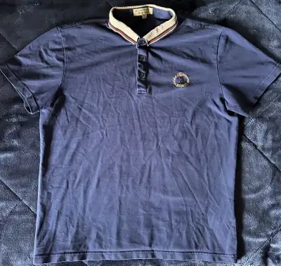 Burberry Kids Navy Collared Polo - XL, View more