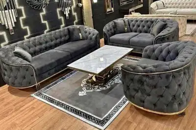 3+2+1 Living Room Sofa Set – Complete Couch Set - Free Delivery , View more