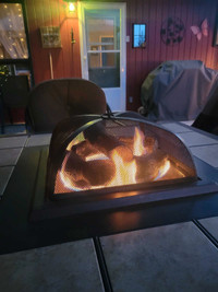 Fire table lounger