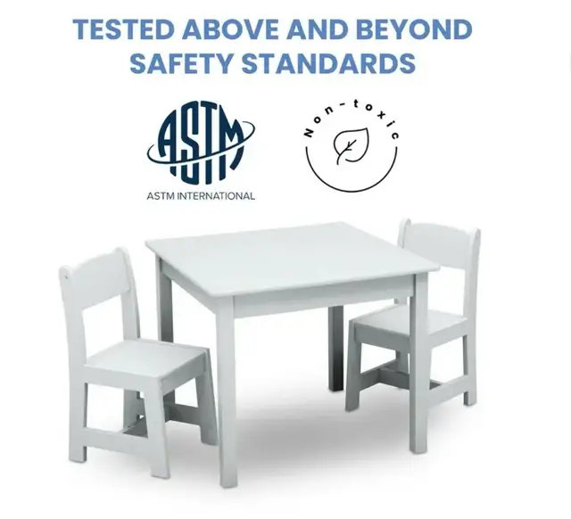 Delta Children MySize Wood Play Table and Chair Set (2 Chairs In in Chairs & Recliners in Burnaby/New Westminster - Image 8