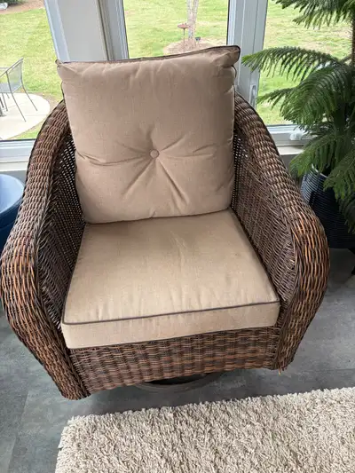 Wicker sofa and chair set, View more