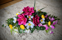 Cemetery flower arrangement