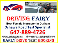 Female Driving Instructor  in Oshawa, Whitby and Ajax!