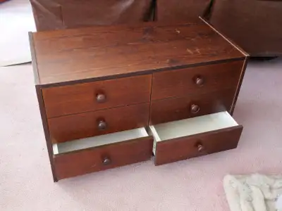 Ikea 6 drawer cabinet dark brown, View more