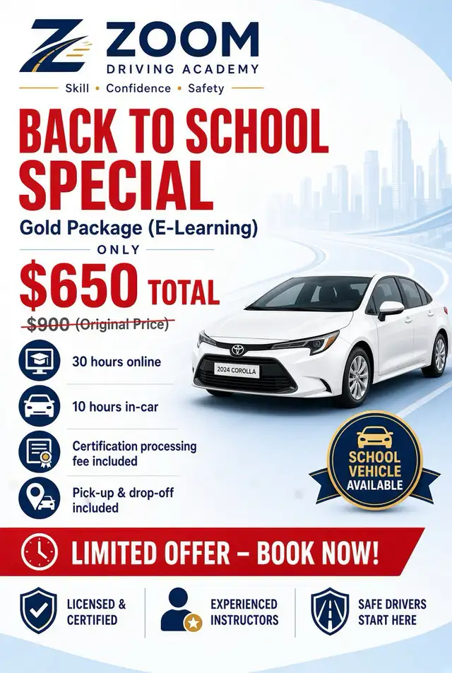 BDE Driving Academy Package + Driving Lessons