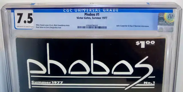 Phobos 1 CGC 7.5 1977 Sci-Fi Horror Dan O'Bannon Alien John Carp in Magazines in City of Montréal - Image 3