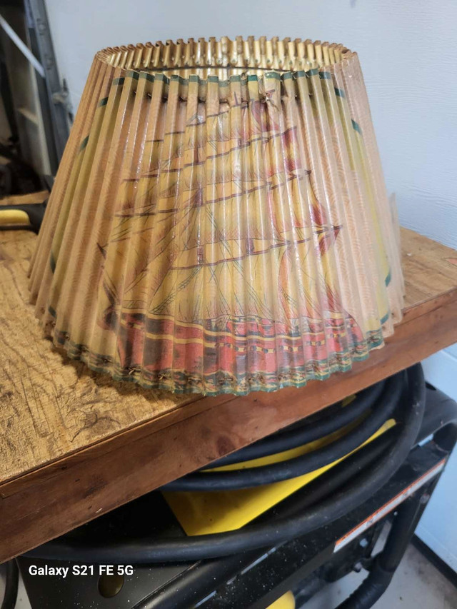 Coleman lamp with Coleman pleated shade in Arts & Collectibles in Bedford - Image 2