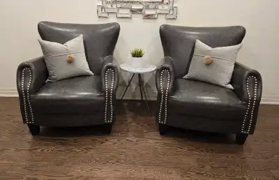 Leather Chairs Set , View more