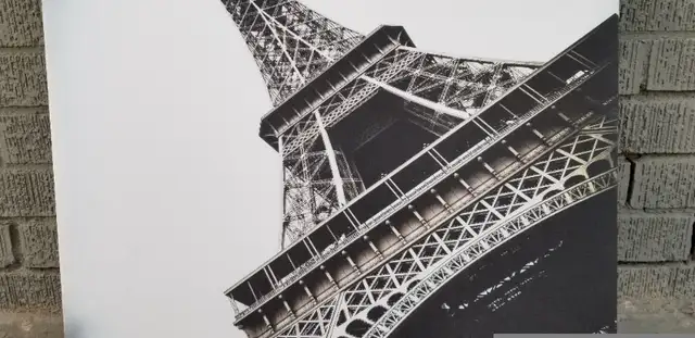 Eiffel Tower Paris framed canvas print stretched over wood frame in Arts & Collectibles in Ottawa - Image 4