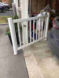 Porch vinyl railing - 3pcs in total