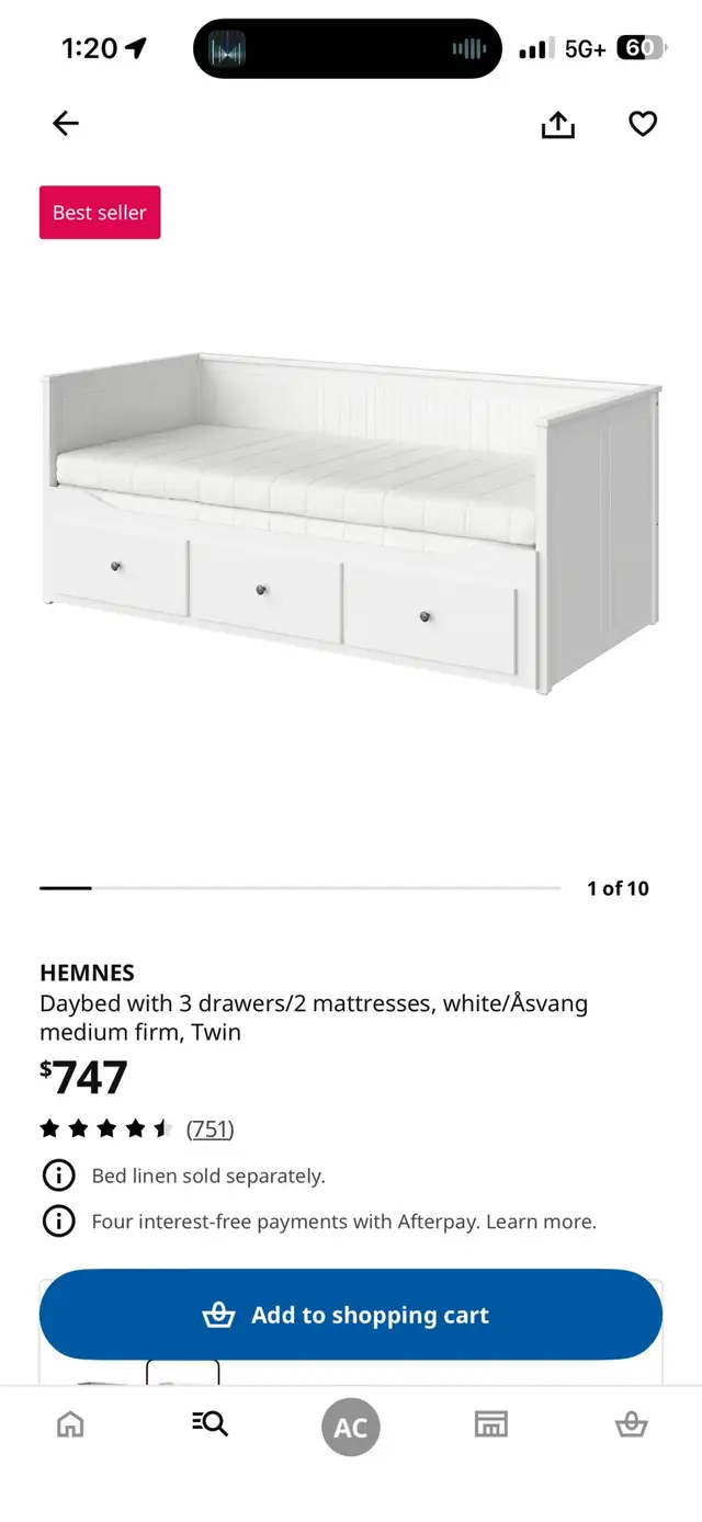 iKEA Hemnes Day Bed in Beds & Mattresses in City of Halifax - Image 2