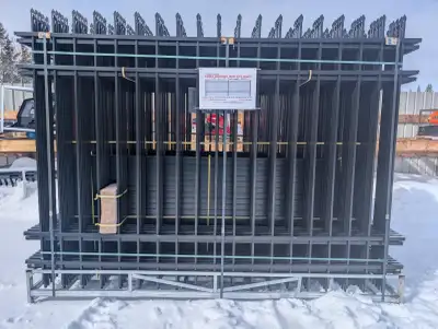 Powder Coated Wrought Iron Fence 10x7 - 20 Panels - 21 Posts, View more