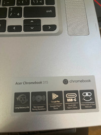 Acer Chromebook 315. (Touch screen )