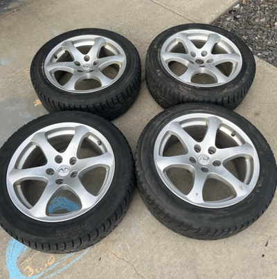 $120 FIRM 4 matching 5x114 17 inch rims in excellent shape of will fit Nissan Honda Mazda Toyota Mit...