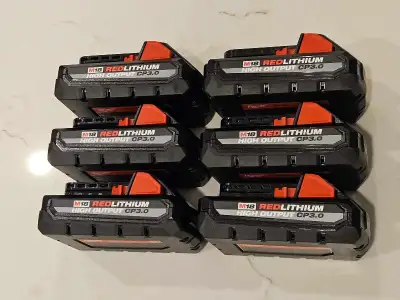 Brand new Milwaukee M18 3.0 High Output Battery 70 Each, View more