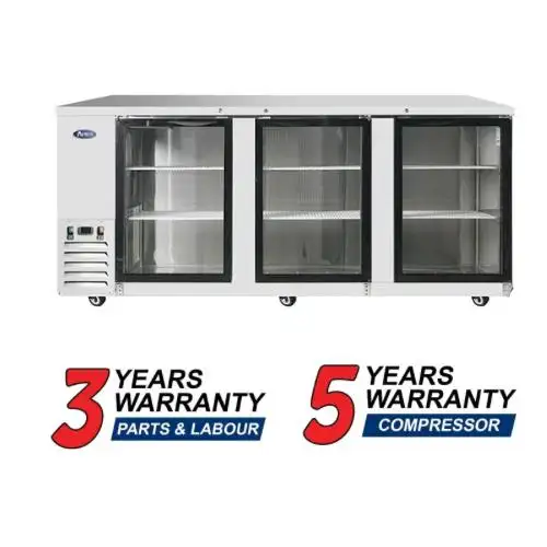 Atosa MBB90GGR 90″ Steel Triple Glass Door Back Bar Cooler in Other in City of Toronto - Image 2