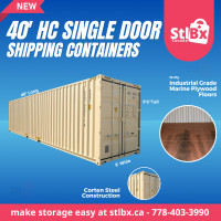 40ft New/One-Trip High Cube Sea Can for Sale in Victoria!