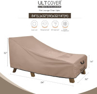 NEW ULTCOVER Waterproof Patio Lounge Chair Chaise Cover Heavy Du