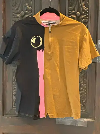 Jamie Sadock Golf Shirt-with quarter-zip neckline., View more