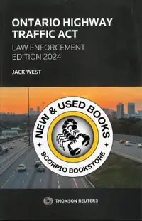 Ontario Highway Traffic Act Law Enforcement 2024 9781668715093