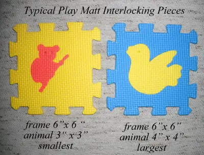 6”x6” foam EVA puzzle matt, over 60 pieces, clean, ready to play, View more