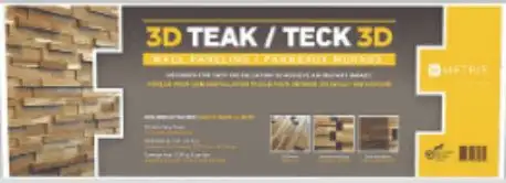 Clearance Sale -  TEAK 3D WALL PANELLING63654759617793122
