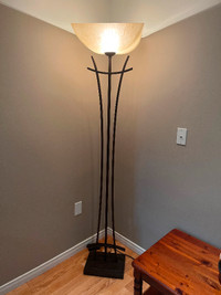 Full height, art deco floor lamp