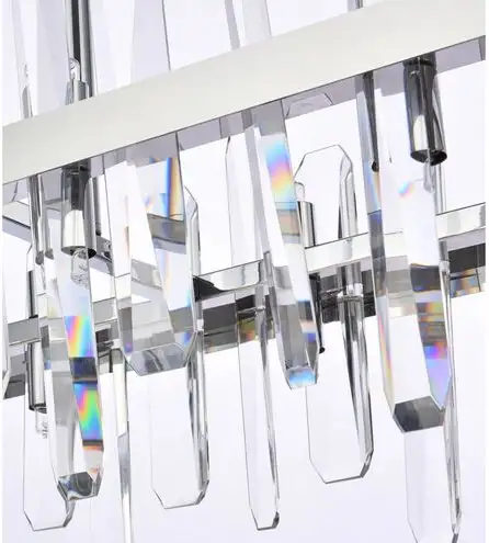 Serena 24 Light 42” Chrome Linear Chandelier Ceiling Light New63362357796225124