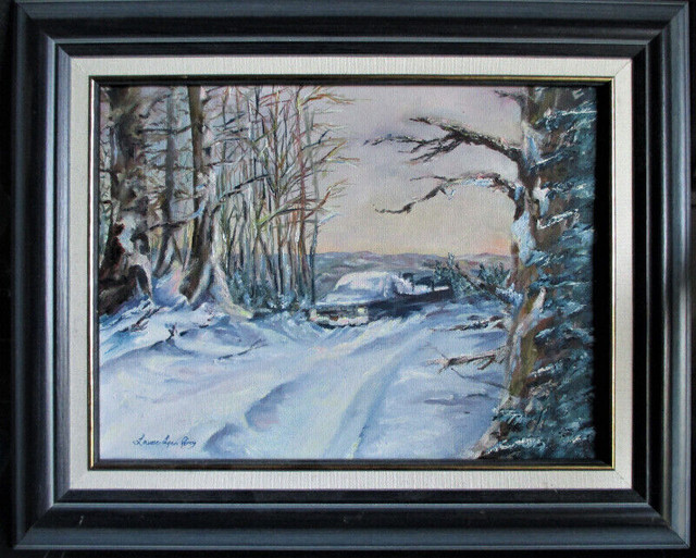 "Winter Break Down" oil on board by Laurie-Lynn Percy in Arts & Collectibles in Stratford