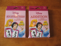 2 ensemble de cartes d'apprentissage Disney Princesse