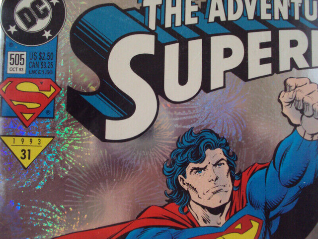 THE ADVENTURES OF SUPERMAN - FOIL COVER - 1993 in Comics & Graphic Novels in Barrie - Image 2