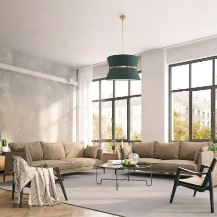 Acento Coyoacan 4 Light Chandelier Brushed Gold Green in Indoor Lighting & Fans in Ottawa - Image 7