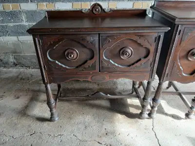 ANTIQUE WALNUT SIDEBOARD, View more