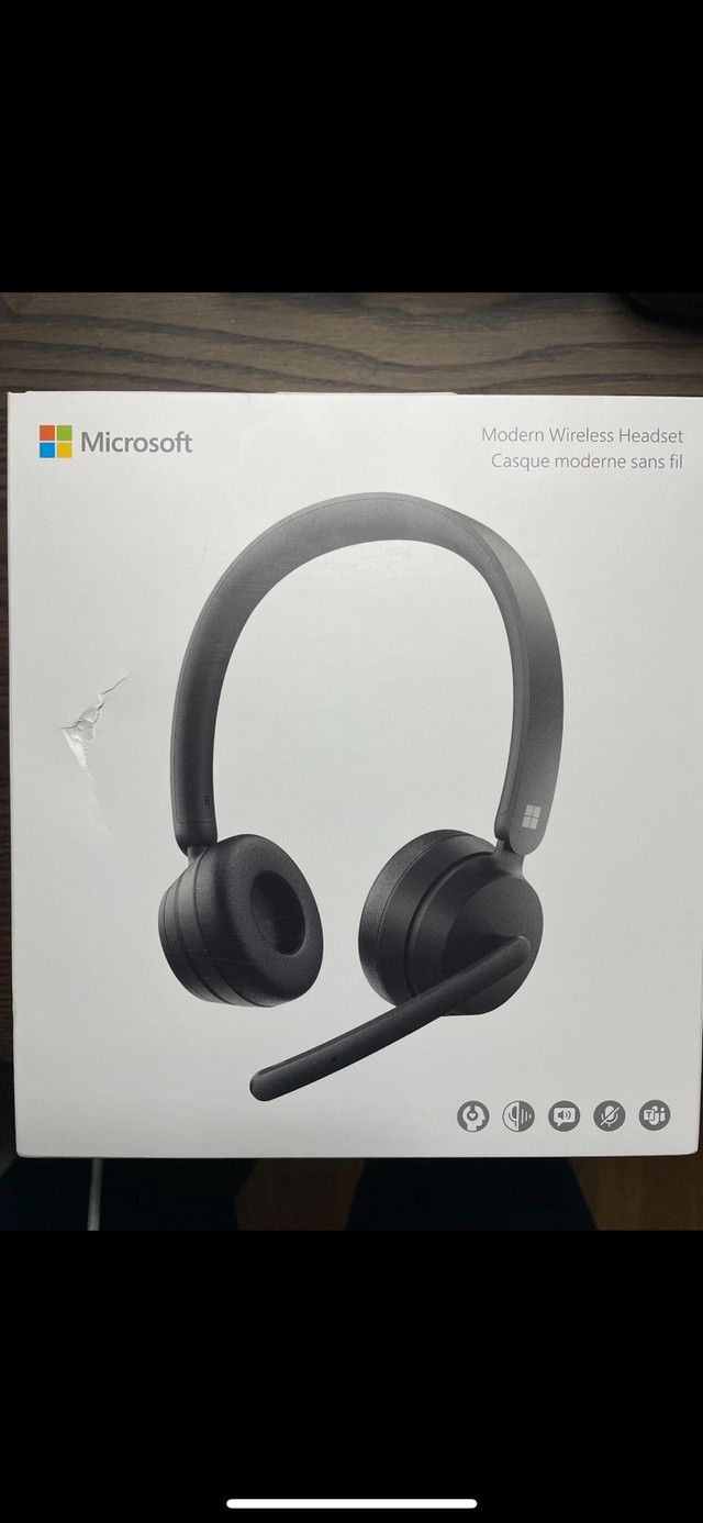 Microsoft 8JR-00001 Modern Wireless Headset - Black in Speakers, Headsets & Mics in Kitchener / Waterloo