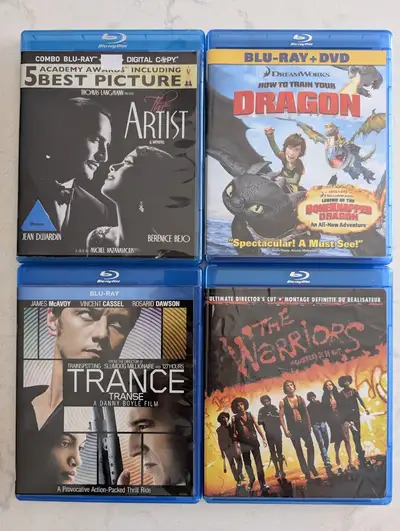 Assorted movies on Blu ray, View more