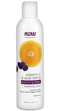NOW Solutions Vitamin C and Acai Purifying Toner, 8 OZ, 237ml