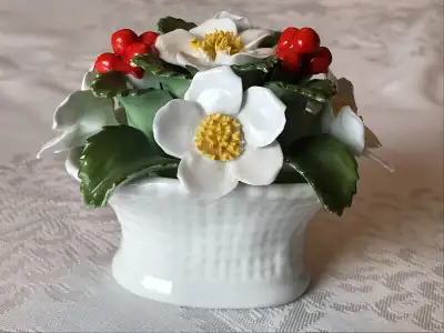 “December Christmas Rose” Vintage Aynsley Bone China (mint), View more