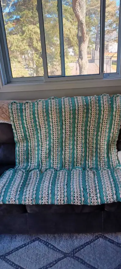 crochet blanket/throw, View more