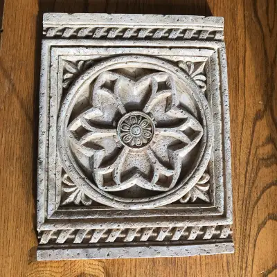 Architectural Motif Wall Art Faux Concrete, View more