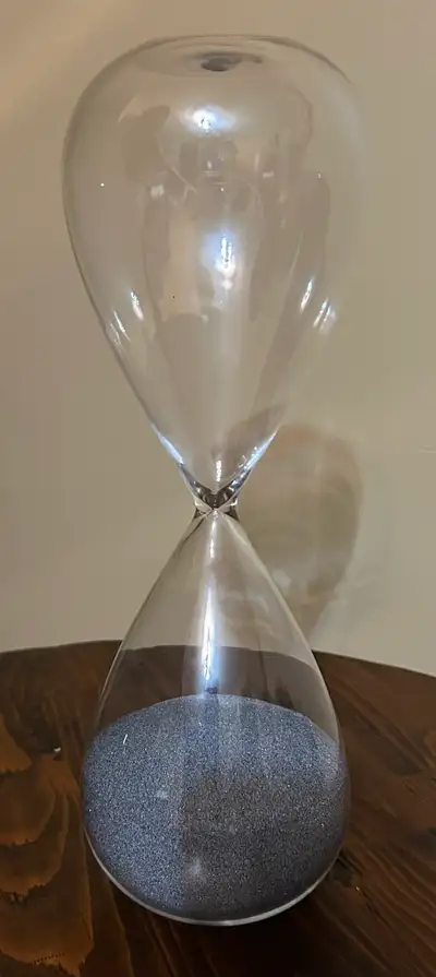 Hourglass with Slate Grey Sand, View more