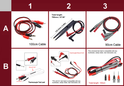(New) Various Multimeter Test Leads - $3 up, View more