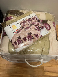 Brand New - Queen Comforter and Bedding Set -7 Piece