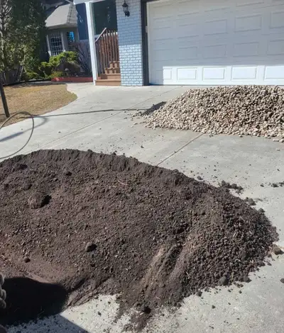 50/50 premium garden mix 1yard $170 2yards$240 3yards$310 4yards$380 Give Dwayne and Bonnie a call a...